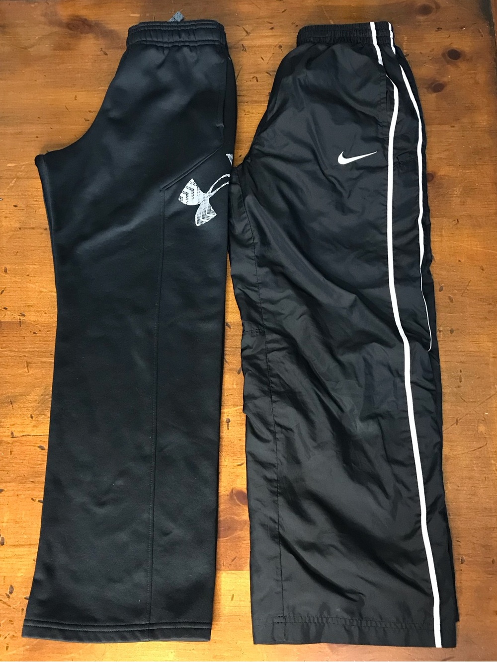 Under Armour & Nike Kids Black Athletic Pants - 2-Pack Boy’s M